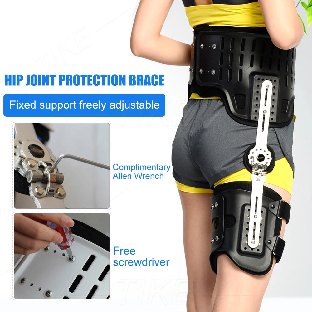 TIKE Hip Stabiliser Support Brace Corrector Hinged Hip Abduction Orthosis & Hip Groin Hamstring Thigh Sciatic Nerve Pain Relief