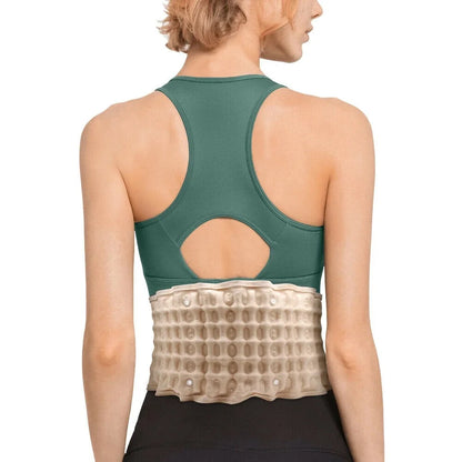 Back Decompression Lumbar Support Belt Waist Air Traction Brace Spinal Back Relief Belt Backache Pain Release Massager