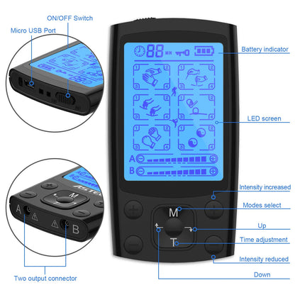 TENS Electric Massage Electroacupuncture EMS Muscle Stimulat For  Body Muscle Massager Pain Relief  Electric Tens Physiotherapy