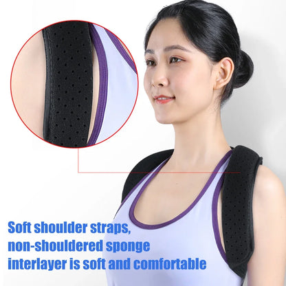 Back Brace Posture Corrector Women Men Adjustable Back Support Belt for Full Back Scoliosis & Hunchback Correction, Pain Relief