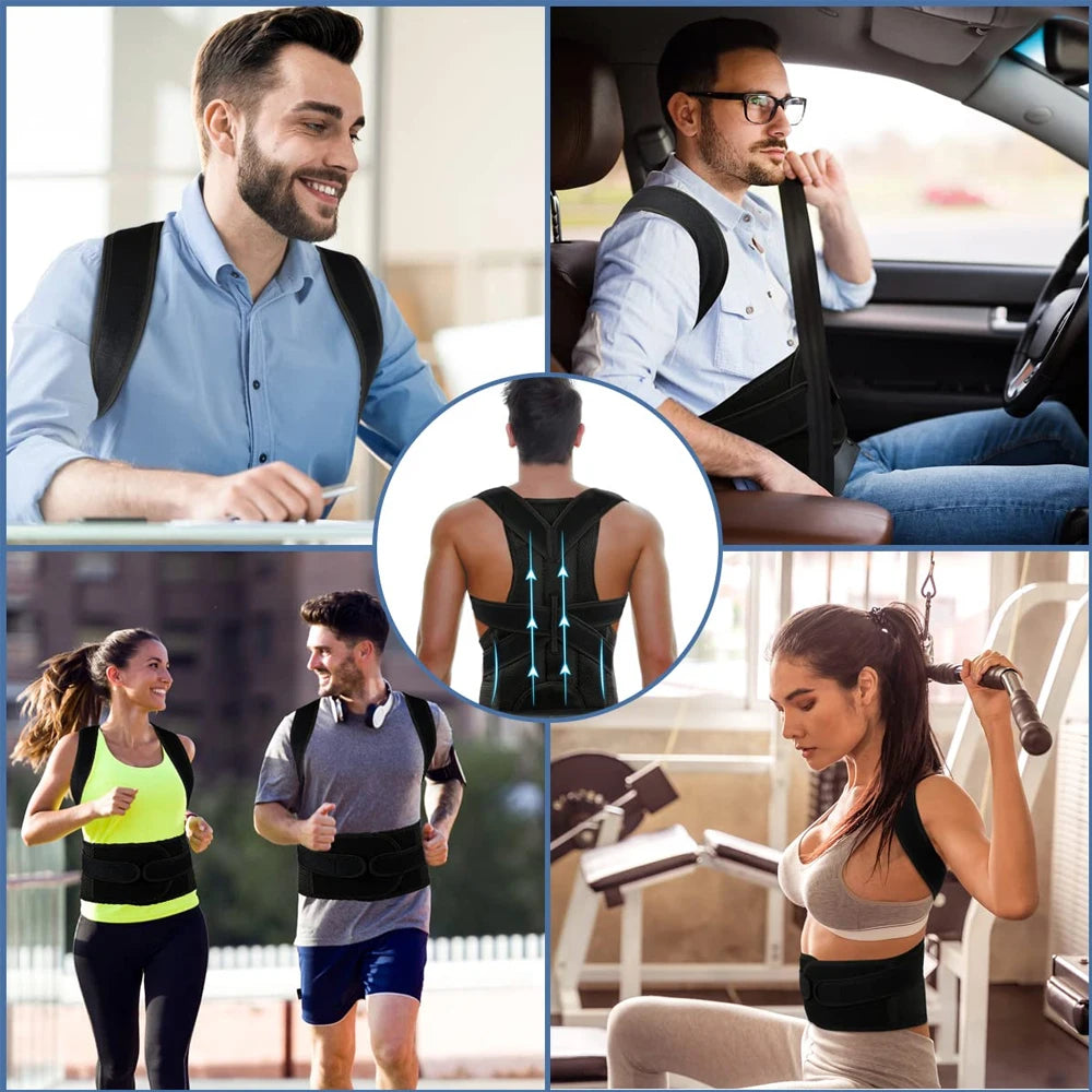 Back Brace Posture Corrector for Women & Men,Back Straightener, Scoliosis and Hunchback Correction,Adjustable Posture Trainer