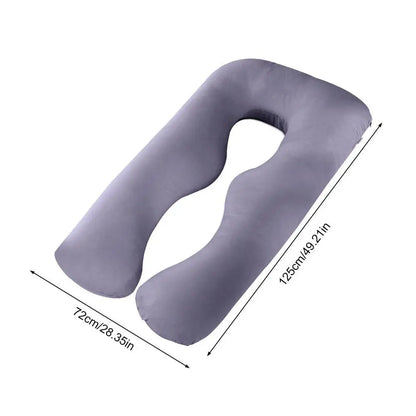 Cotton Full Body Pillow for Pregnant Women U Shape Pregnancy Pillow Sleeping Support Maternity Pillow for Side Sleepers