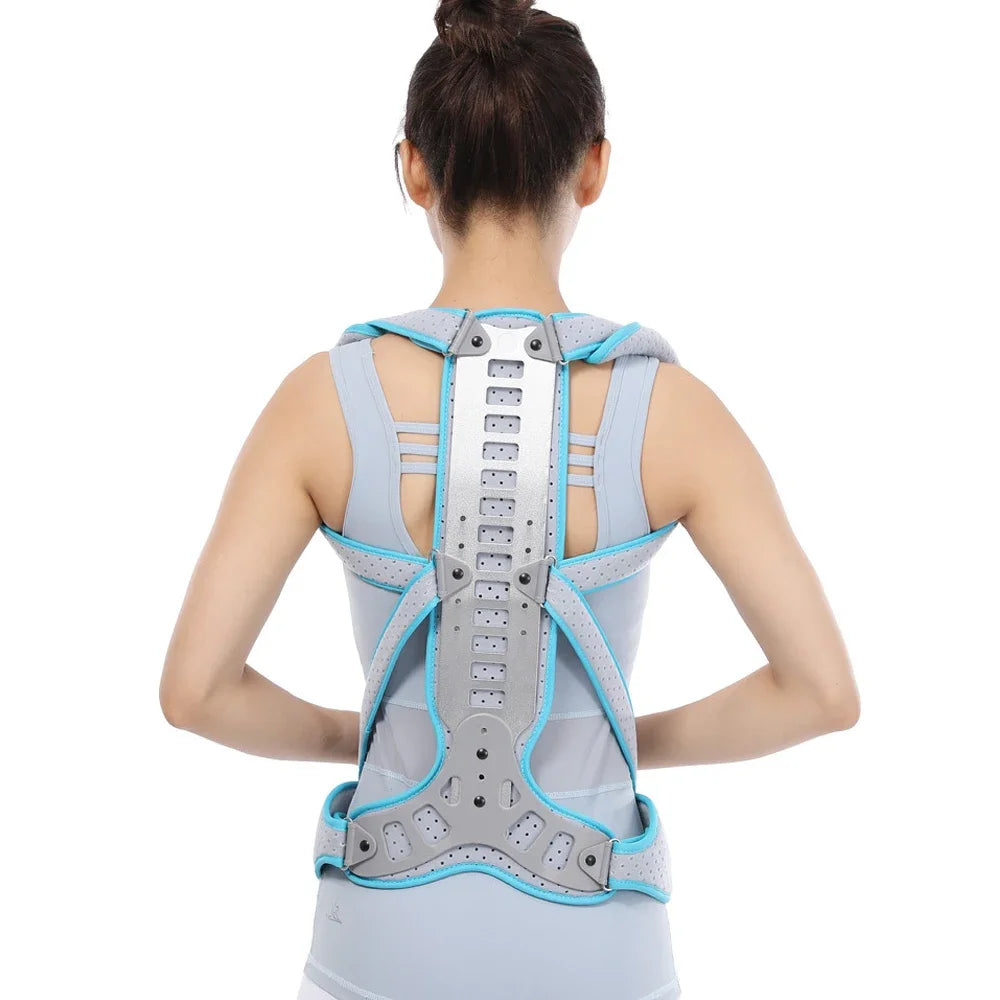 Back Brace Posture Corrector Women Men Adjustable Back Support Belt for Full Back Scoliosis & Hunchback Correction, Pain Relief