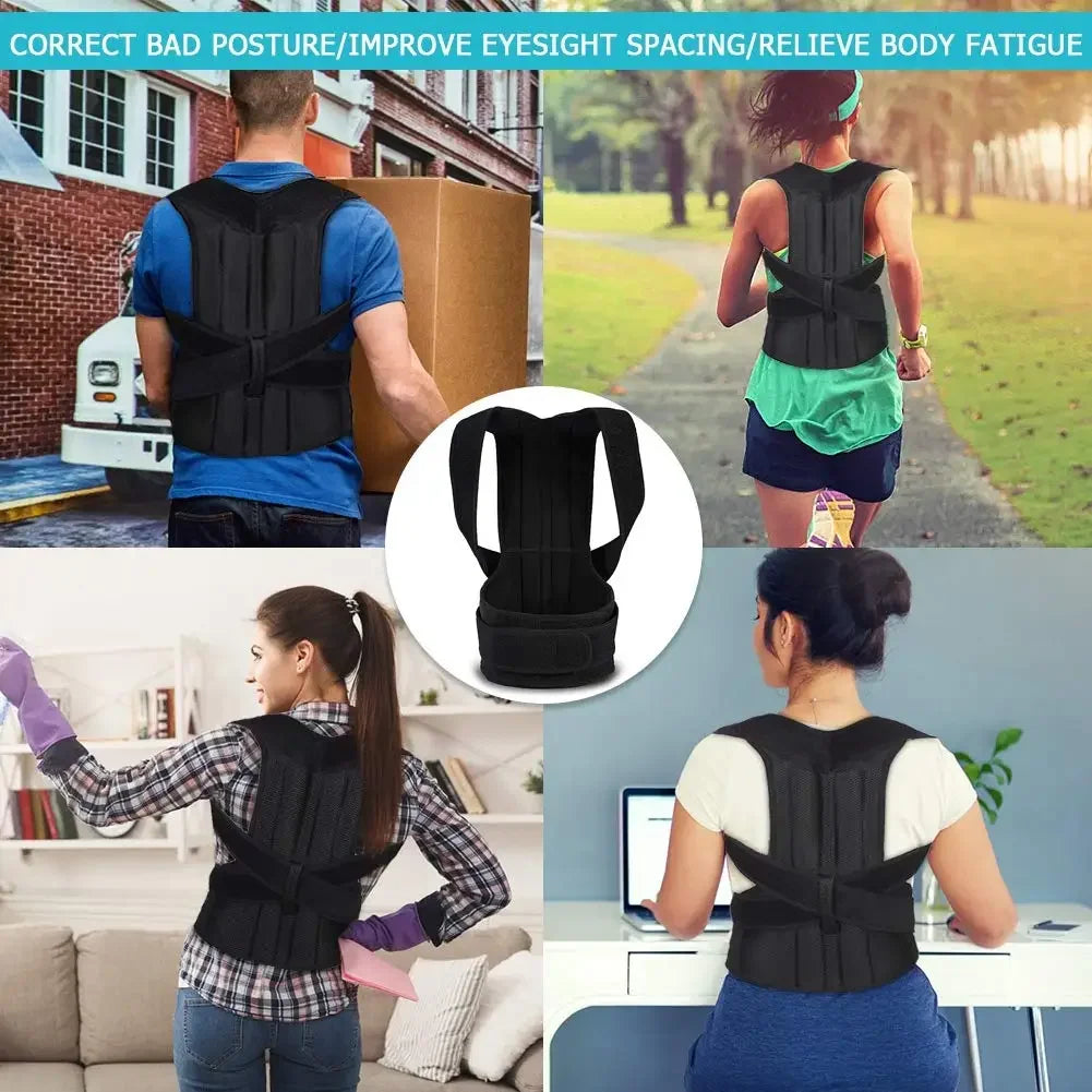 Back Posture Corrector Adult Back Support Shoulder Lumbar Brace Health Care Support Corset Back Belt