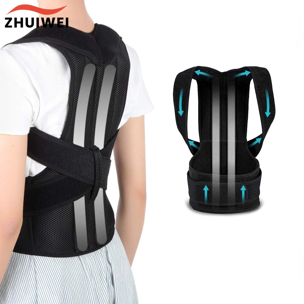 Back Posture Corrector Adult Back Support Shoulder Lumbar Brace Health Care Support Corset Back Belt