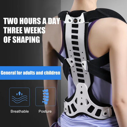 Back Brace Posture Corrector Women Men Adjustable Back Support Belt for Full Back Scoliosis & Hunchback Correction, Pain Relief